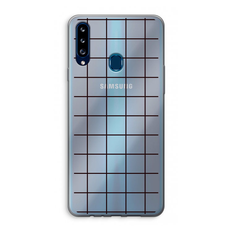 Rooster: Samsung Galaxy A20s Transparant Hoesje