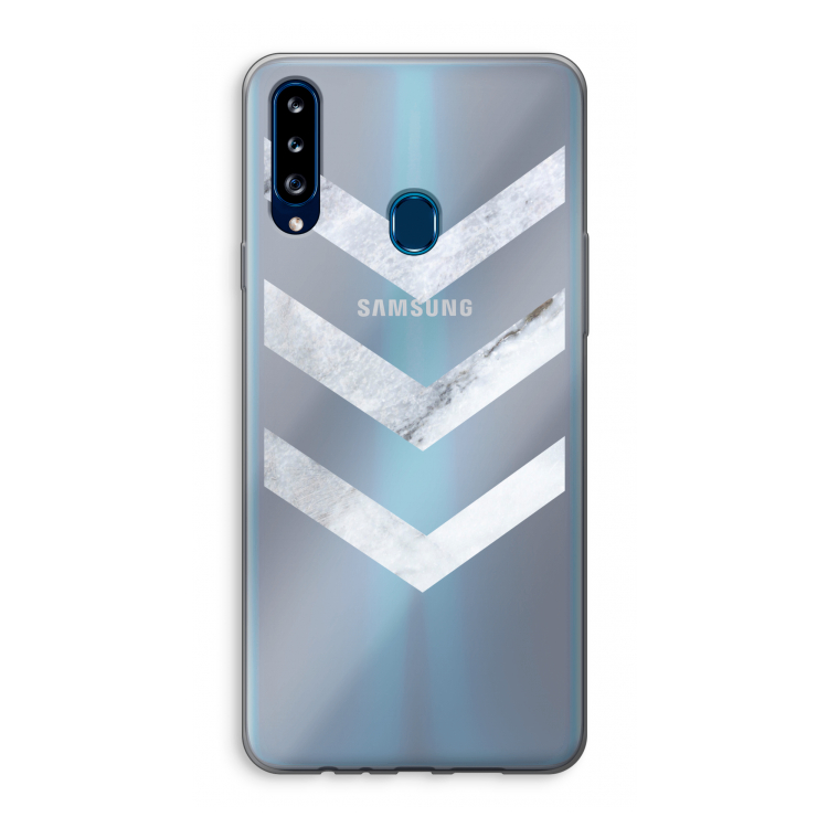Marmeren pijlen: Samsung Galaxy A20s Transparant Hoesje