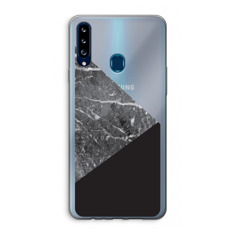 Combinatie marmer: Samsung Galaxy A20s Transparant Hoesje