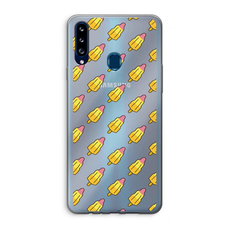 Waterijsjes: Samsung Galaxy A20s Transparant Hoesje