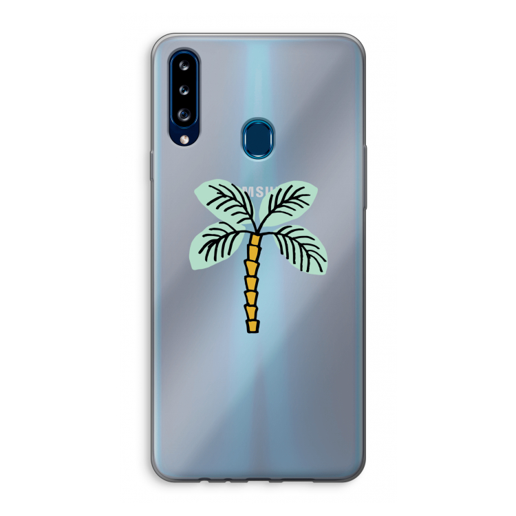 Palmboom: Samsung Galaxy A20s Transparant Hoesje