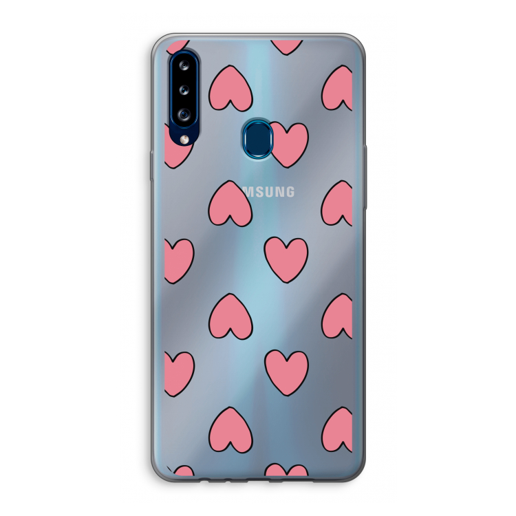 Ondersteboven verliefd: Samsung Galaxy A20s Transparant Hoesje