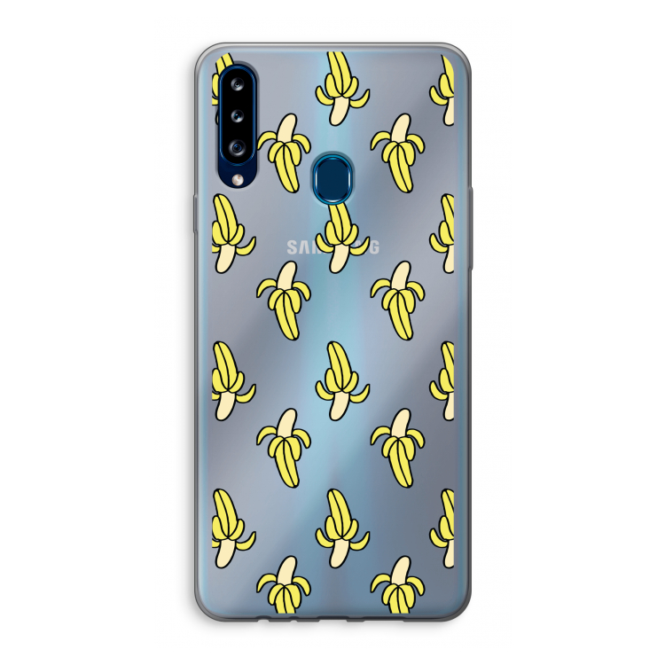 Bananas: Samsung Galaxy A20s Transparant Hoesje