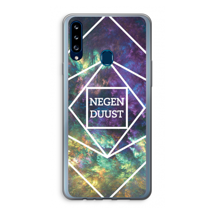 Negenduust ruimte: Samsung Galaxy A20s Transparant Hoesje