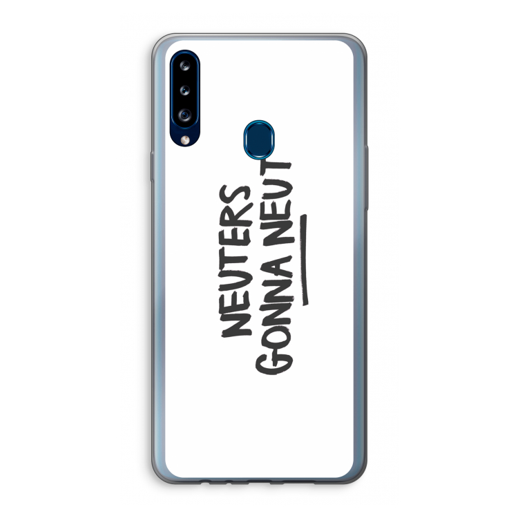Neuters: Samsung Galaxy A20s Transparant Hoesje