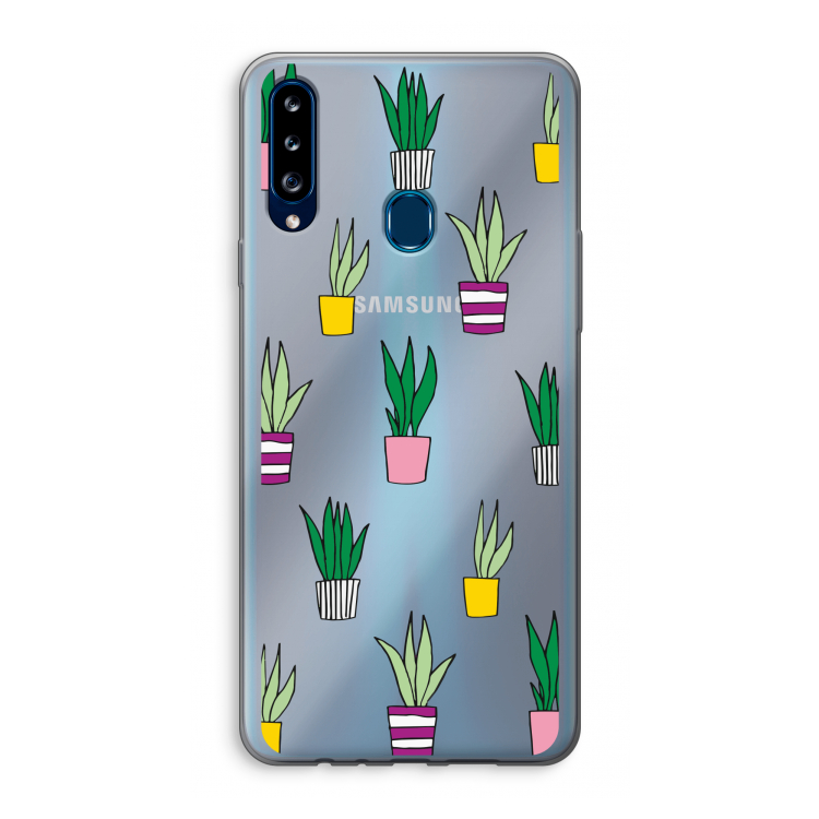 Sanseveria: Samsung Galaxy A20s Transparant Hoesje