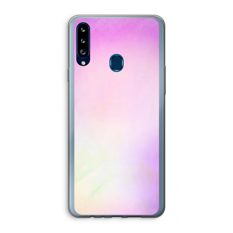 Flow mist pastel: Samsung Galaxy A20s Transparant Hoesje