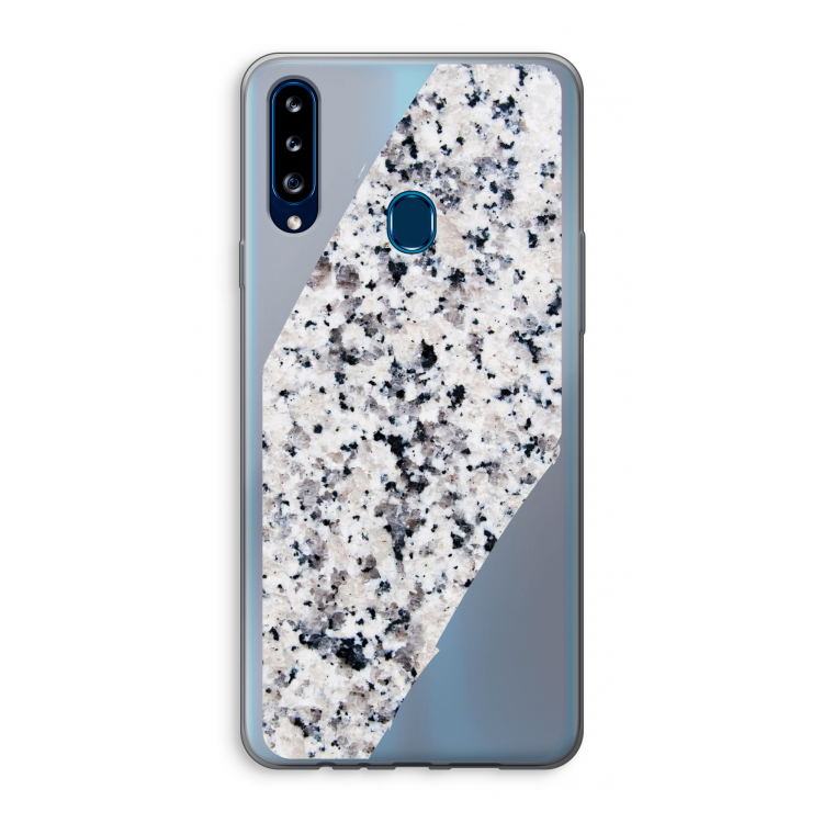 Gespikkelde marmer: Samsung Galaxy A20s Transparant Hoesje