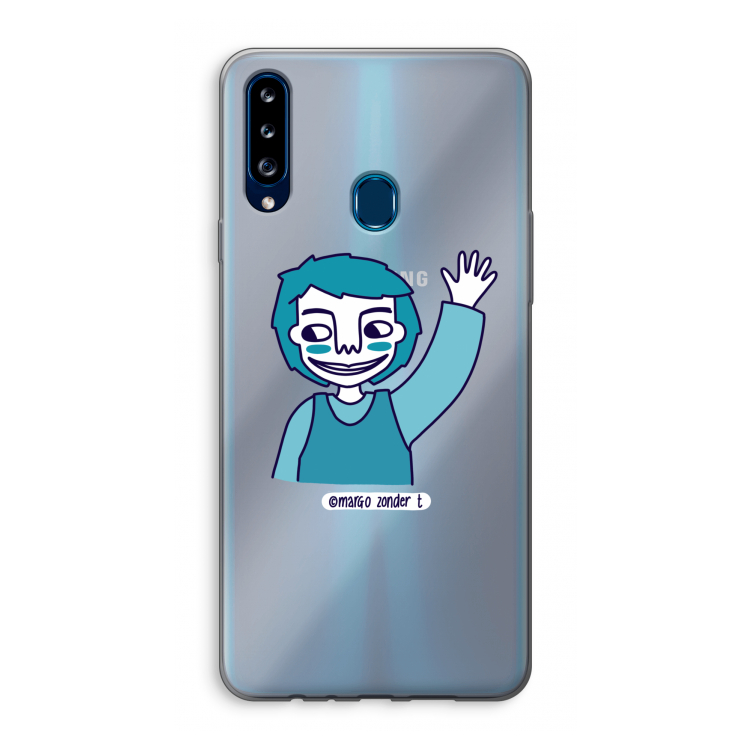 Zwaai: Samsung Galaxy A20s Transparant Hoesje