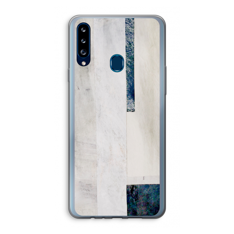 Meet you there: Samsung Galaxy A20s Transparant Hoesje