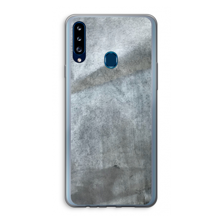 Grey Stone: Samsung Galaxy A20s Transparant Hoesje