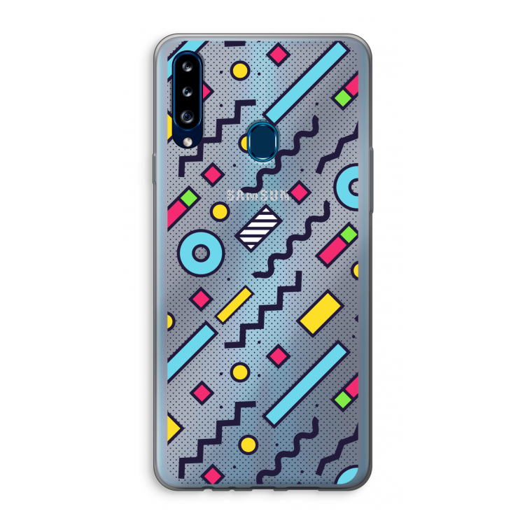 8-bit N°8: Samsung Galaxy A20s Transparant Hoesje