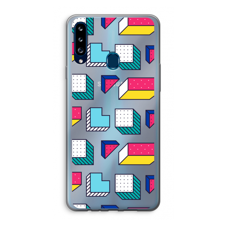 8-bit N°7: Samsung Galaxy A20s Transparant Hoesje