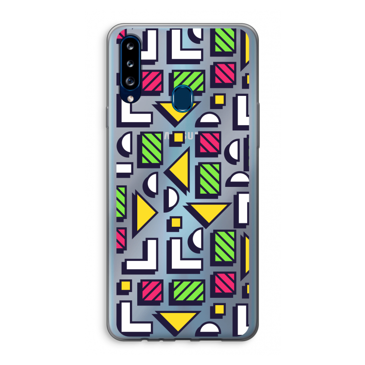 8-bit N°4: Samsung Galaxy A20s Transparant Hoesje