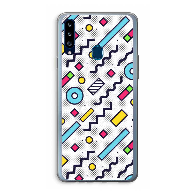 8-bit N°8: Samsung Galaxy A20s Transparant Hoesje