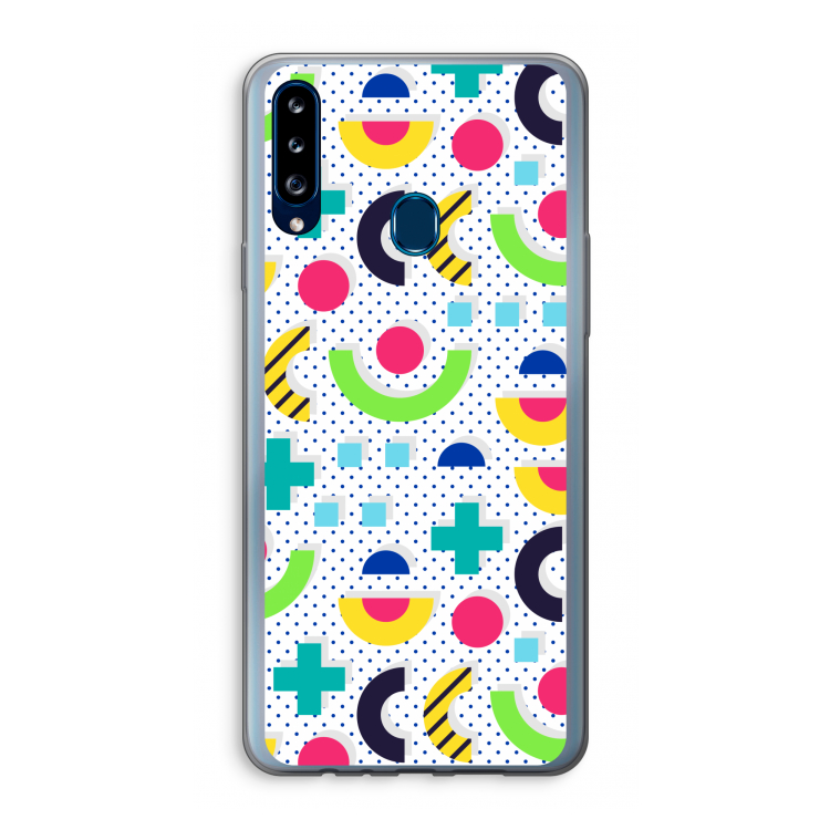 8-bit N°1: Samsung Galaxy A20s Transparant Hoesje