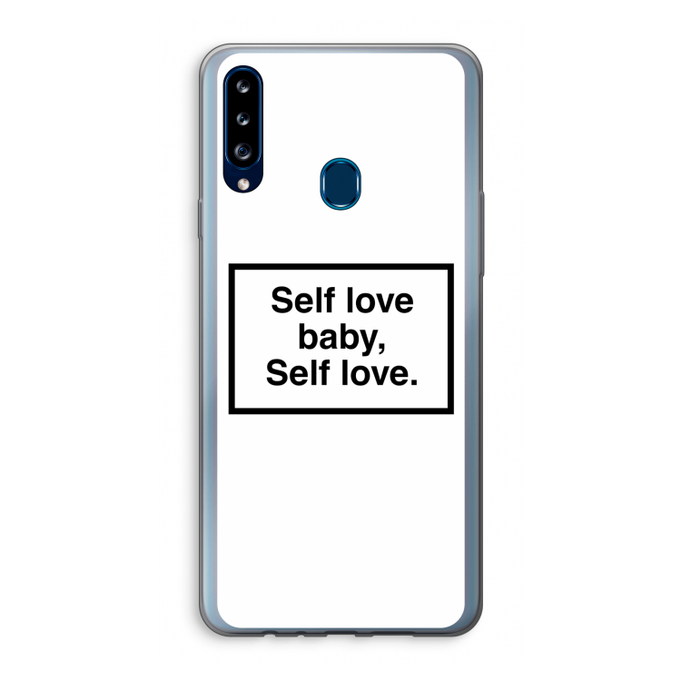 Self love: Samsung Galaxy A20s Transparant Hoesje