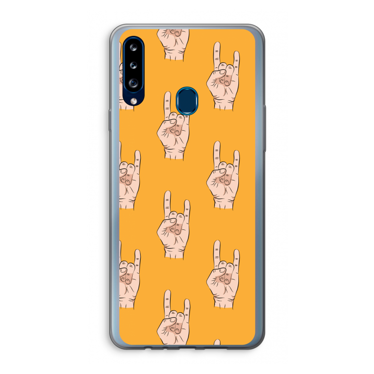 Rock: Samsung Galaxy A20s Transparant Hoesje