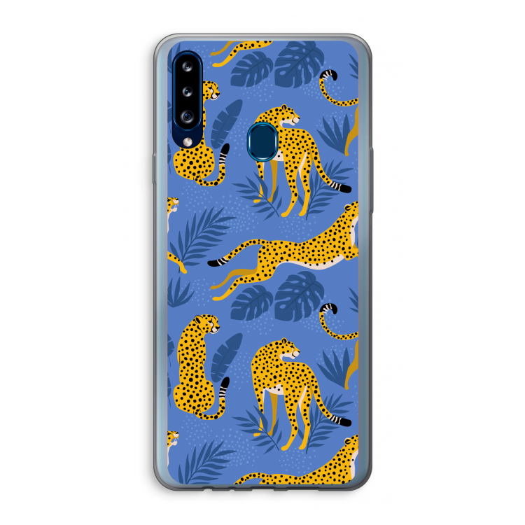 Luipaard: Samsung Galaxy A20s Transparant Hoesje