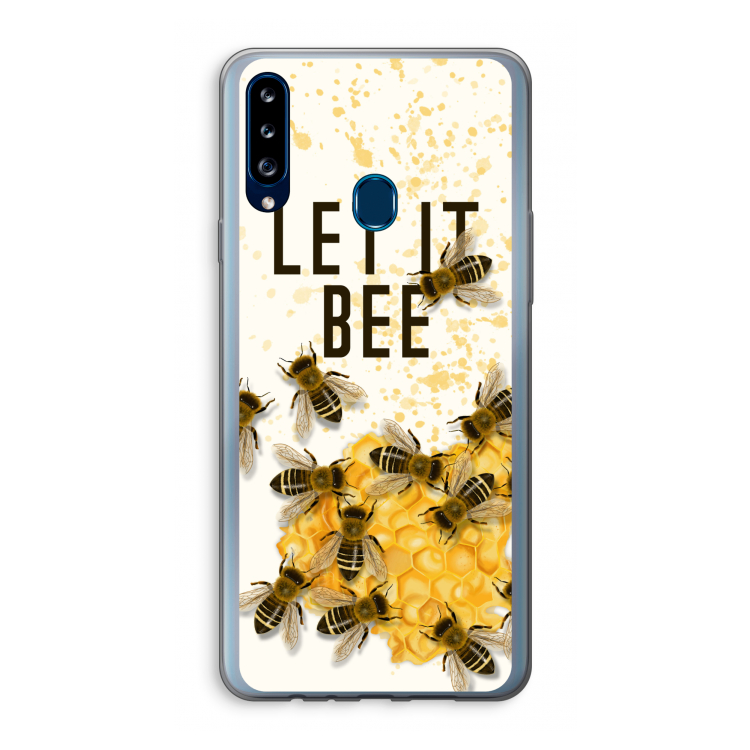 Let it bee: Samsung Galaxy A20s Transparant Hoesje