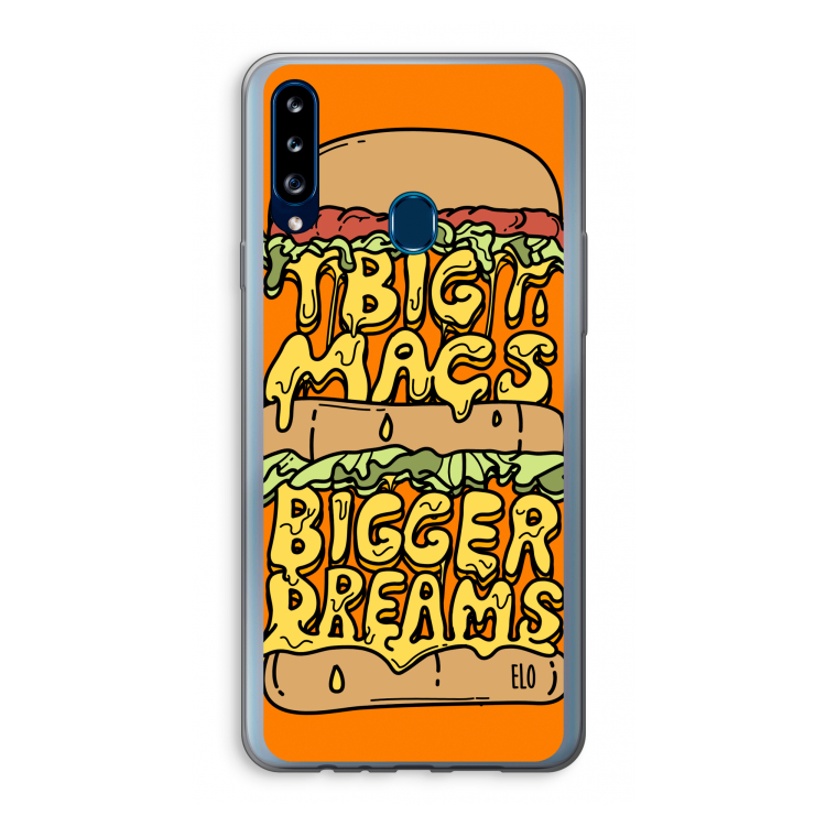 Big Macs Bigger Dreams: Samsung Galaxy A20s Transparant Hoesje