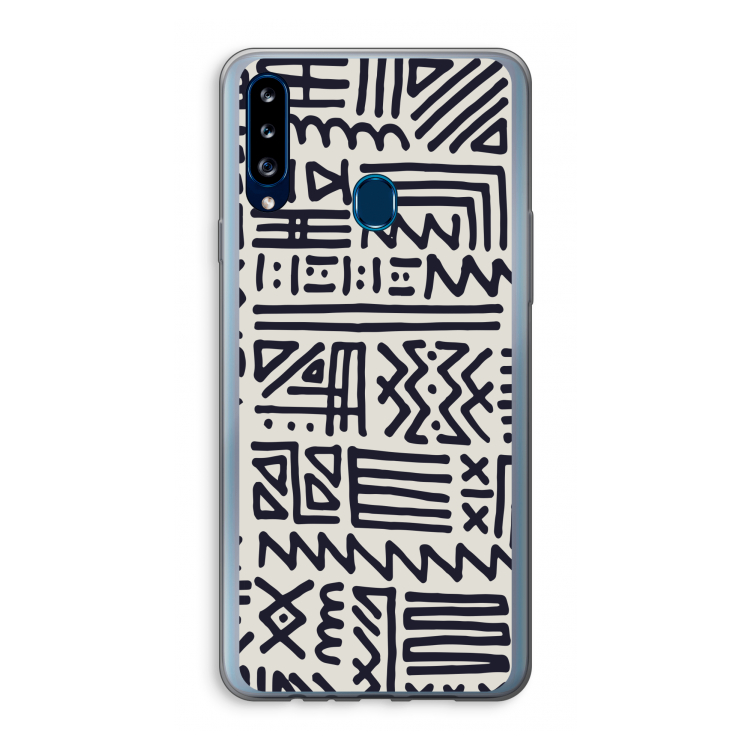 Marrakech print: Samsung Galaxy A20s Transparant Hoesje