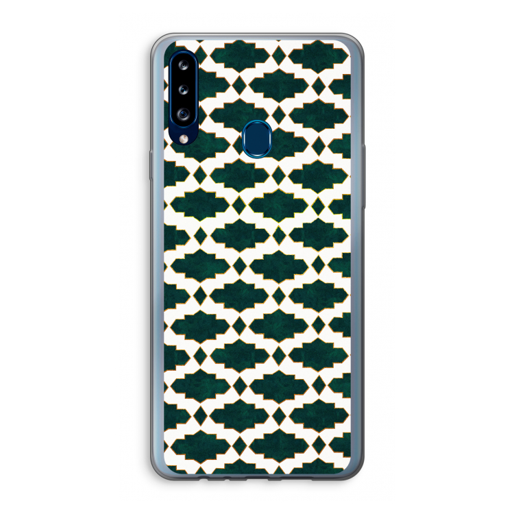 Moroccan tiles: Samsung Galaxy A20s Transparant Hoesje