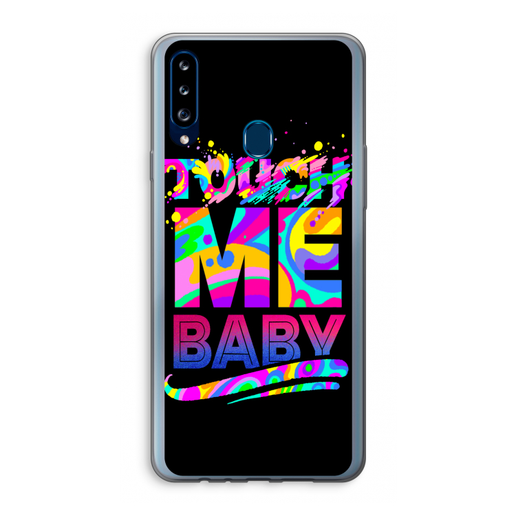 Touch Me: Samsung Galaxy A20s Transparant Hoesje