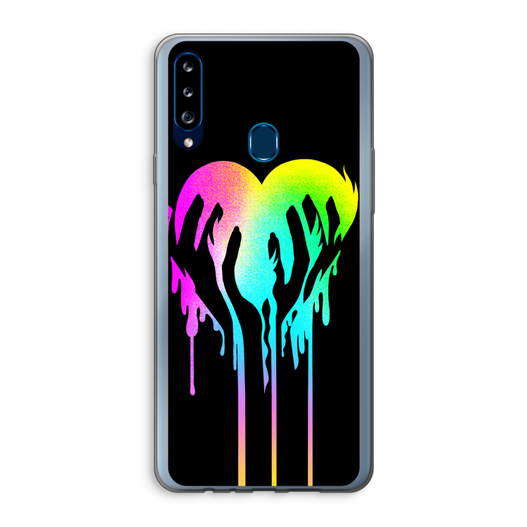Hold My Heart: Samsung Galaxy A20s Transparant Hoesje