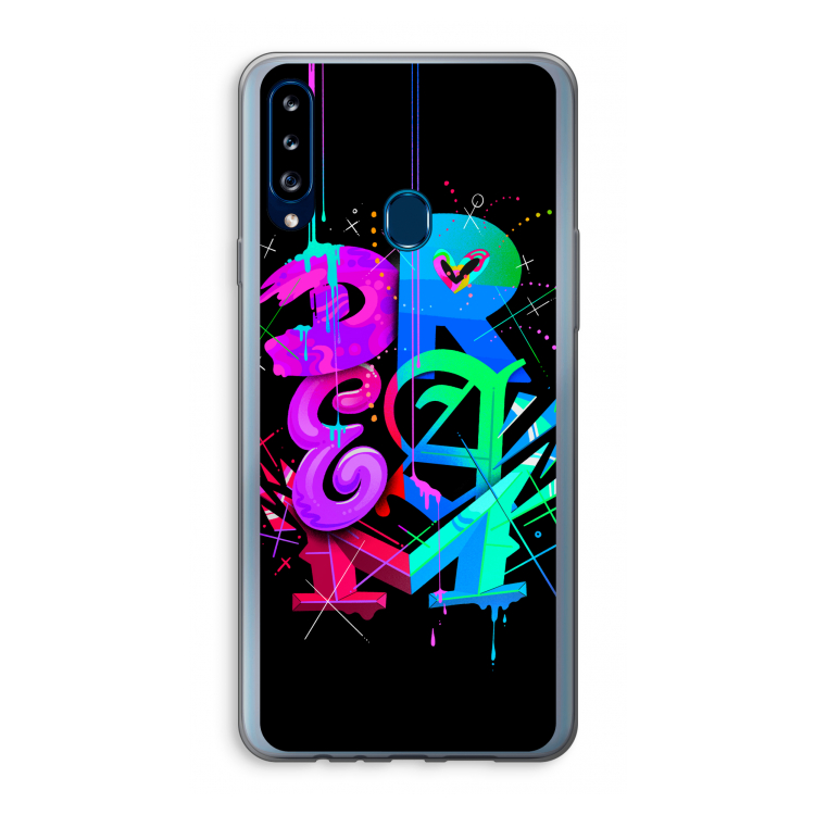 Dream: Samsung Galaxy A20s Transparant Hoesje