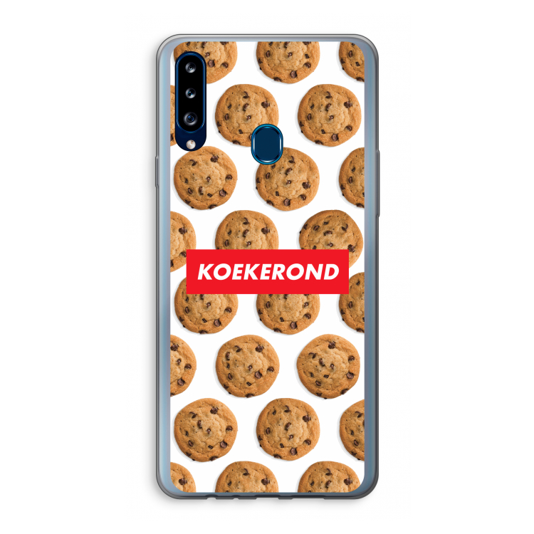 Koekerond: Samsung Galaxy A20s Transparant Hoesje