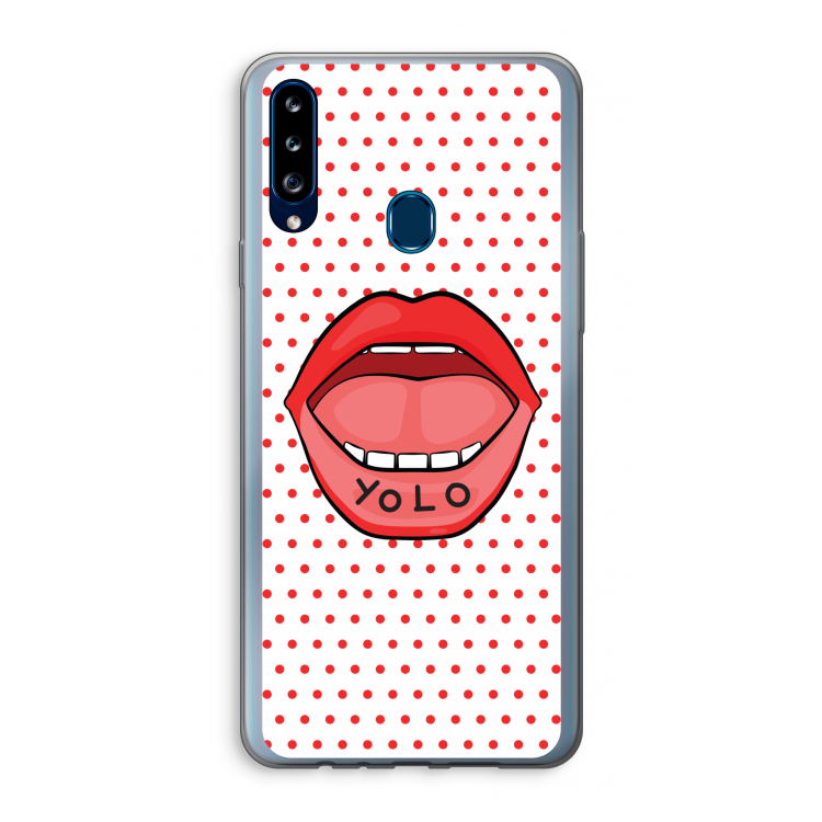 Yolo Denise: Samsung Galaxy A20s Transparant Hoesje