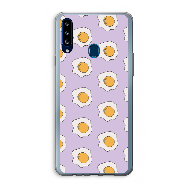 Bacon to my eggs #1: Samsung Galaxy A20s Transparant Hoesje