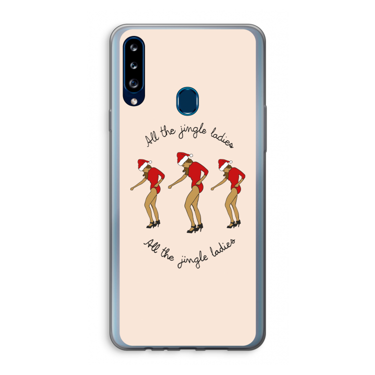 Jingle Ladies: Samsung Galaxy A20s Transparant Hoesje
