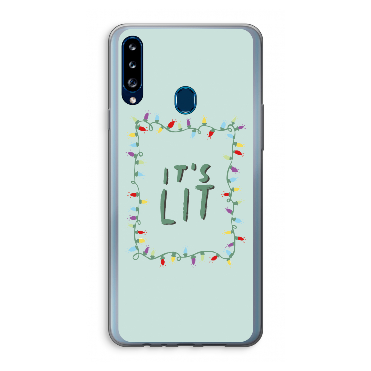 It's Lit: Samsung Galaxy A20s Transparant Hoesje