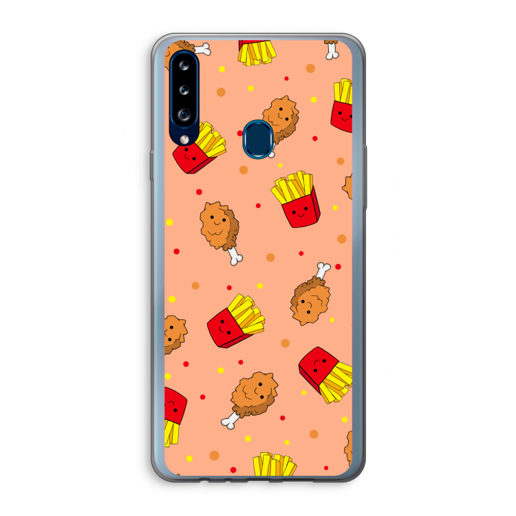 Chicken 'n Fries: Samsung Galaxy A20s Transparant Hoesje