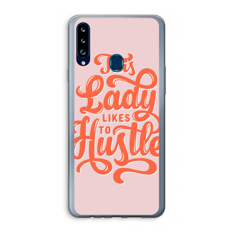 Hustle Lady: Samsung Galaxy A20s Transparant Hoesje