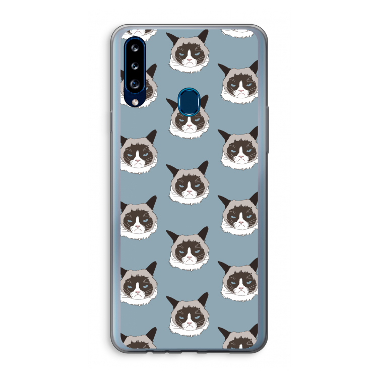 It's a Purrr Case: Samsung Galaxy A20s Transparant Hoesje