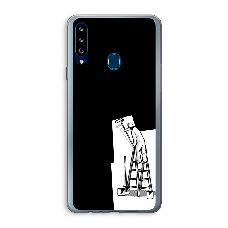 Musketon Painter: Samsung Galaxy A20s Transparant Hoesje