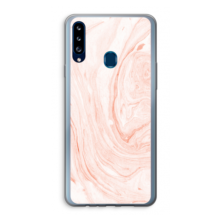 Peach bath: Samsung Galaxy A20s Transparant Hoesje
