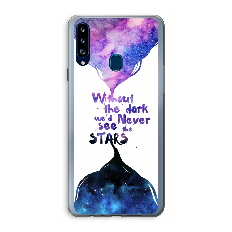 Stars quote: Samsung Galaxy A20s Transparant Hoesje