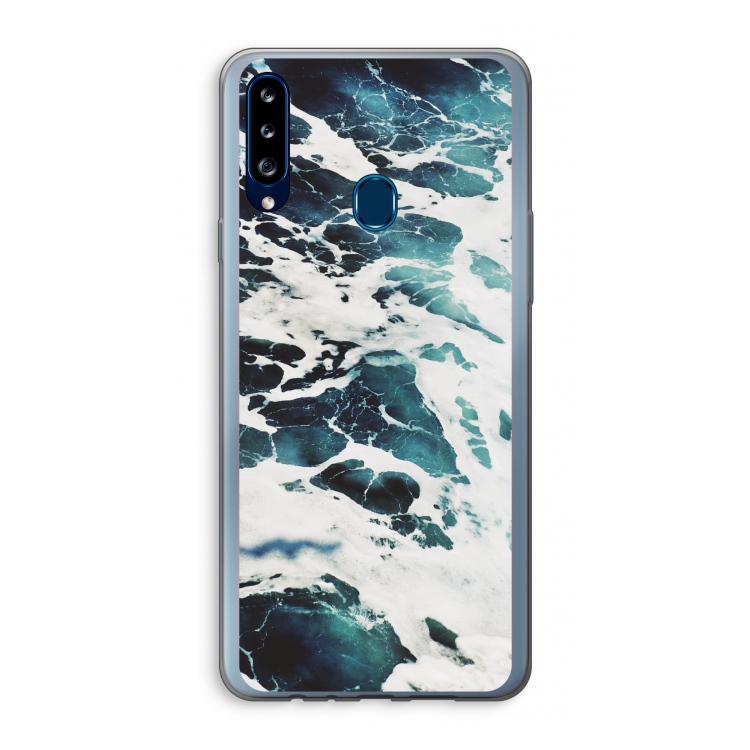 Golven: Samsung Galaxy A20s Transparant Hoesje