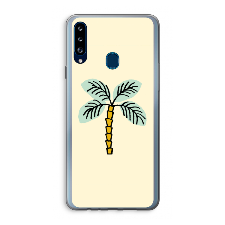 Palmboom: Samsung Galaxy A20s Transparant Hoesje