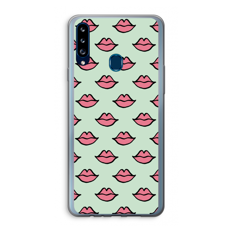 Lipjes: Samsung Galaxy A20s Transparant Hoesje