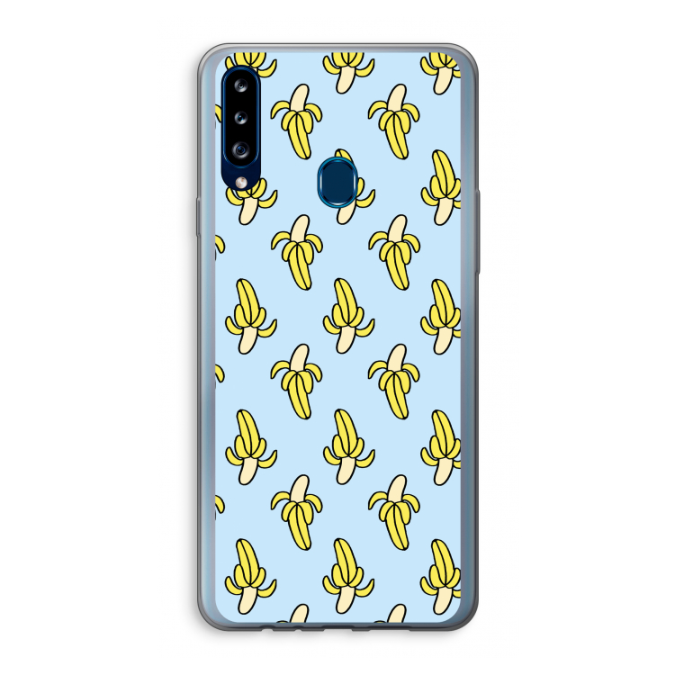 Bananas: Samsung Galaxy A20s Transparant Hoesje