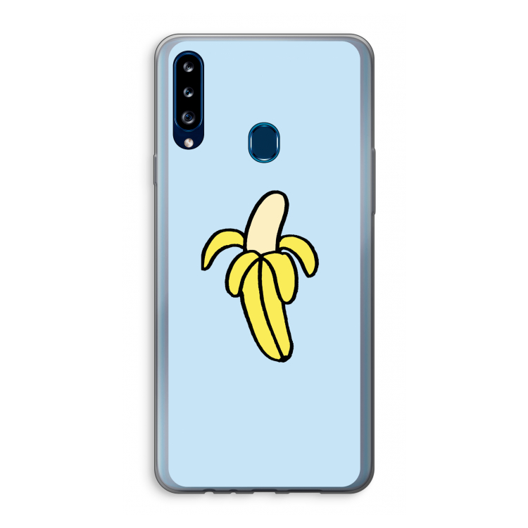Banana: Samsung Galaxy A20s Transparant Hoesje