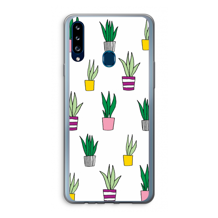 Sanseveria: Samsung Galaxy A20s Transparant Hoesje