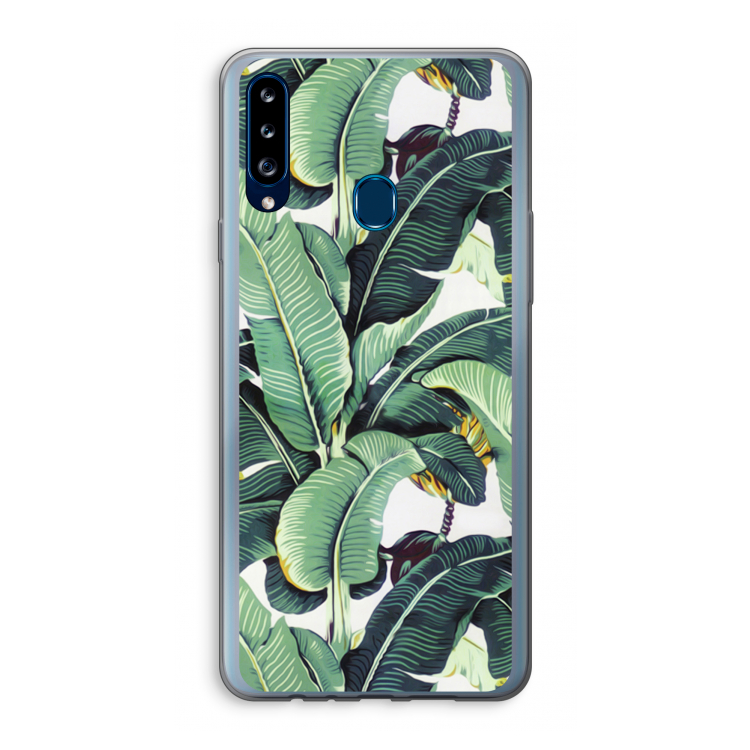 Bananenbladeren: Samsung Galaxy A20s Transparant Hoesje