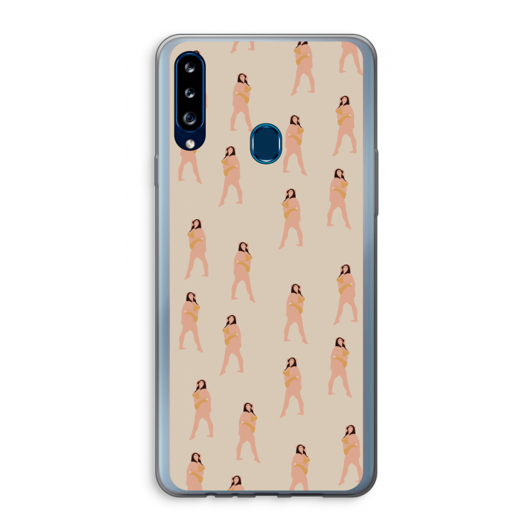 You're so golden: Samsung Galaxy A20s Transparant Hoesje