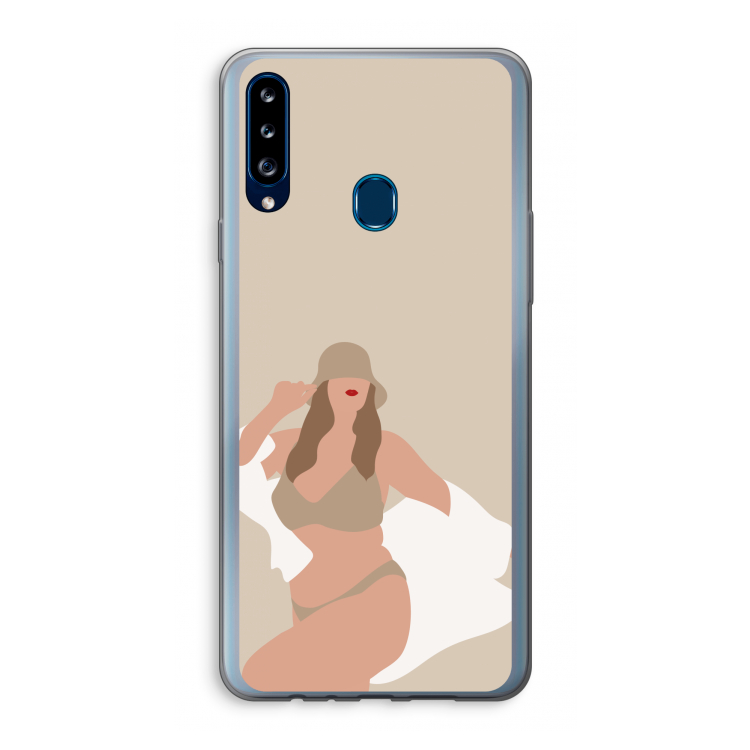 One of a kind: Samsung Galaxy A20s Transparant Hoesje